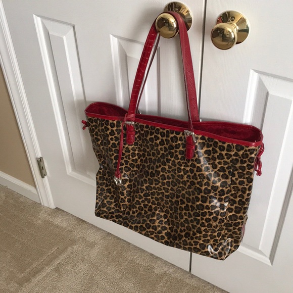 brighton leopard tote